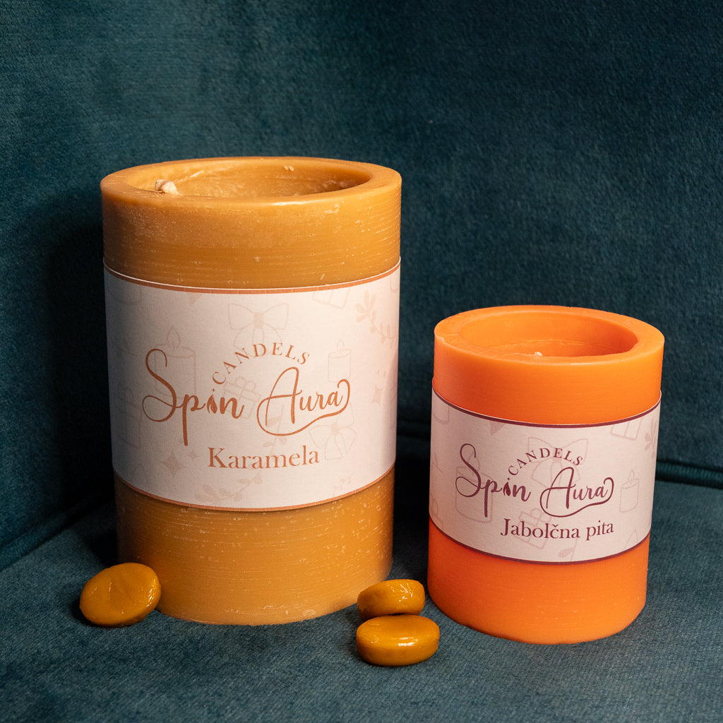 Karamela XXL + Jabolčna pita | SpinAura Candels