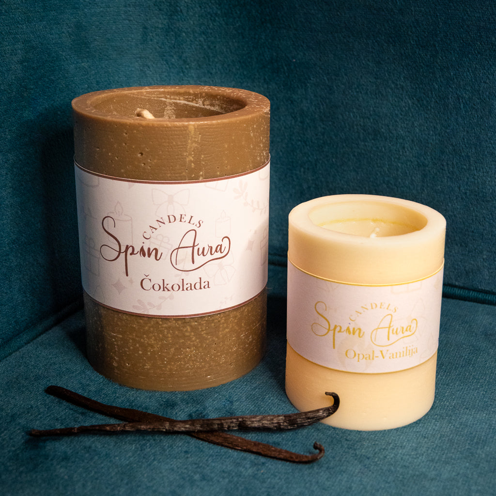 Čokolada XXL + Opal - Vanilija | SpinAura Candels