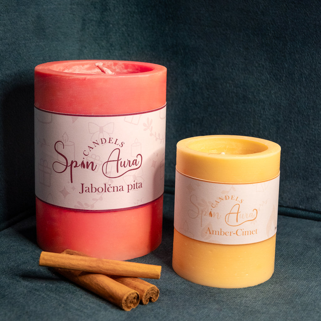 Jabolčna pita XXL + Amber-Cimet | SpinAura Candels